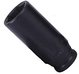 Powertool Douille à chocs profonde pour réparation de moteurs et d’automobiles, diamètre 8-36 mm, noir