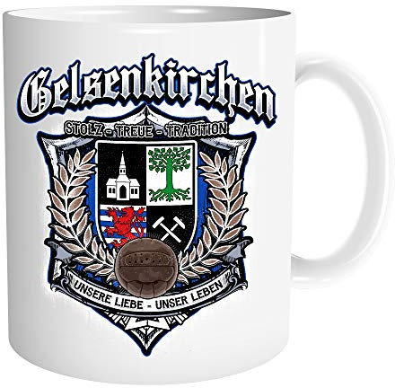 Uglyshirt89 Für Immer Gelsenkirchen Tasse | Kaffeetasse Teetasse Geschenk Sport Fussball Stadt Fan