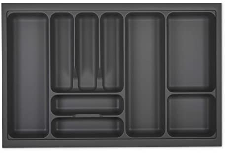 Orga-Box I Besteckeinsatz 719 x 473 oriongrau mit Perlstruktur und Anti-Rutschbeschichtung für Tandembox Antaro/Intivo u. ModernBox im 80er Schrank Besteckaufbewahrung