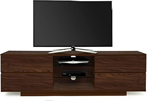 Homeology Avitus Premium Walnut with 4-Walnut Drawers & 3-Shelf 32-65 LED/OLED/LCD TV Cabinet