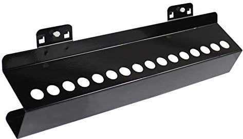 ADB Lochwand Werkzeughalter Lochwandhalter Lochwandhaken 395 x 85 mm, Farbe (RAL):Tiefschwarz (RAL 9005)