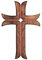 Ajuny Holzkreuz Handgefertigt Dekoratives Wandkreuz Zum Aufhängen an der Wand für Kirche Heimbüro Dekor Religiöse Geschenke Ideal 15x10 Zoll