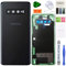 XFU Back Glass Battery Cover for Samsung Galaxy S10+ Plus G975F Original Rear Window Cover with Camera Lens, Adhesives, Tools, Guide, Mobile Phone Case (Black)