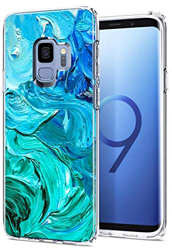CoolGadget Motiv Hülle für Samsung Galaxy S9 - Motiv 02 Designhülle, Anti-Fingerprint, Slim Fit Schutzhülle mit Erhöhtem Kamerarand, Stoßfest, Kratzschutz