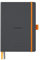 RHODIA 117814C - Carnet Souple Bullet Journal Goalbook Titane - A5 14,8 x 21 cm - Pointillés Dot - 240 pages - Papier Clairefontaine Ivoire 90 g/m² - 2 Rubans, Fermeture Élastique - Simili Cuir