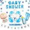 Baby Shower Decorations for Boy, 10 Baby Boy Shower Blue Balloons Set, Its a Boy Banner, Mummy to Be Sash, Blue Baby Shower Foil Balloon Banner for Gender Reveal Party