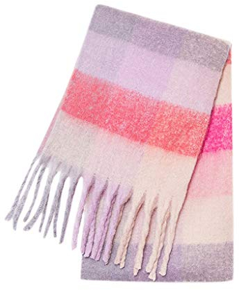 Zilosconcy Schal Dünn Schwarz Herren Strickschal Rot Bunt Damen Loop Sommer Winterschal Beige, Braun XXL Weihnachtsschal Deckenschal Kaschmir