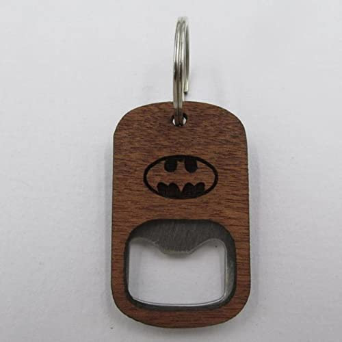 Tragbare hölzerne Super Hero Flaschenöffner Schlüsselanhänger Mountain Deer Bike Anker Holz Einzigartiges kreatives Geschenk