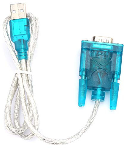 2Pcs Usb to RS232 Serial Serial to Usb Adapter, Hl-340 Ttl Cables Interconnects Serial Cables Port 9 Pin Cable Serial COM Port Adapter Convertor Blue