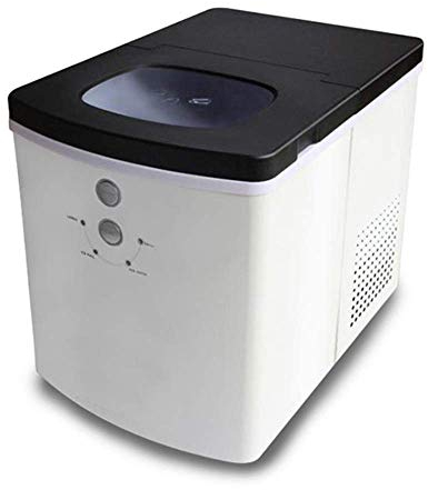 Máquina de Hielo para encimera, máquina de Hielo eléctrica portátil de 26LBS/24H, fabricación rápida de Hielo en 8 Minutos para Casas, oficinas, restaurantes, Bares