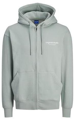 JACK & JONES Male Kapuzenpullover mit Reißverschluss Gedruckt Kapuzenpullover mit Reißverschluss