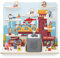 stadtecken wooden shelf for music box I Suitable for the Toniebox and Tonies I Perfect Tonie storage in the children's room I For standing up or hanging up (Fire Brigade, large)