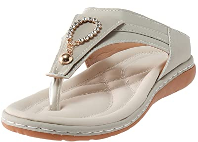 Strandschuhe Duschlatschen Zehenstegpantolette Frauen Plattform Strass Sandalen Sommer Boho Schuhe Bequeme Open Toe Elastische Knöchelriemen Trägerlose Keilsandaletten Damen Orthopädische (Khaki, 37)