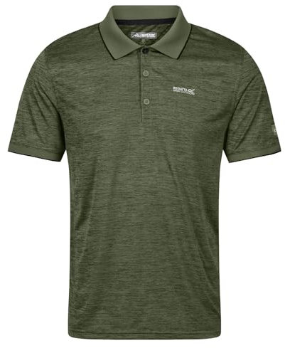 Regatta Herren Shirt Kurzarmshirt Funktionsshirt Poloshirt Remex II, Farbe:Grün, Artikel:-E87 Agave Green, Größe:M