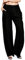Chnnamzu Pantalon Lin Femme Été Fluide Avec Cordon De Serrage Taille Elastique Léger Confortable De Plage Couleur Unie Casual De Yoga Jambes Larges Ample Coton Et Lin