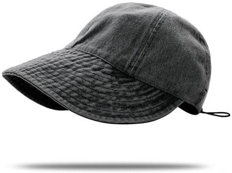 YAMEE Chapeau Femmes De Soleil Large Bord été Protection Solaire,Casquette de Baseball Femme Denim,Chapeaux Unisexe Pêche en Plein Air Protection UV,Chapeau de Soleil Réglable,Chapeau de Plage Running