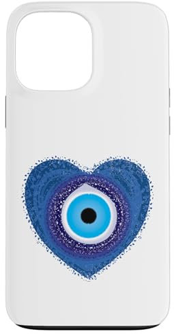 Evil Eye Protect Against Evil Greek Heart of Love Case for iPhone 13 Pro Max