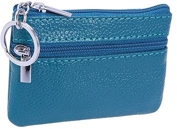 AOKWAWALIY Porte-Monnaie Porte-Cartes Pochette en Cuir pour Voyage Trousse De Maquillage Portefeuille À Fermeture Éclair Organisateur pour Clés Cartes De Crédit