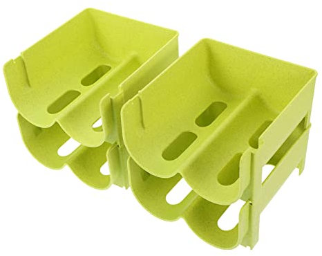 Zerodeko 4piezas Estante Apilable Almacenamiento De Cocina Contenedor De Bebidas Duradero Fácil