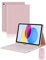 LAMA Bluetooth Keyboard Case with Touchpad and Mouse, Detachable Wireless Keyboard Case with Pencil Holder for iPad 10th Generation 10.9 inch 2022, iPad A16 11 inch 2025, Pink