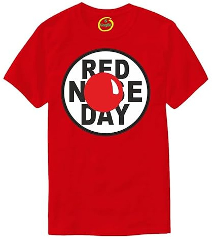 Kids Adults Unisex Red Smile T-Shirt 2026 Nose Boys Girls Funny Day