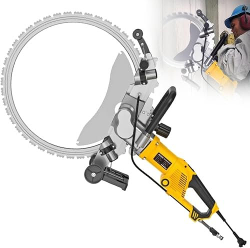 Toroidal Electric Concrete Saw, Electric Ring Saw Wall Cutting Machine, Electric Concrete Saw Concrete Cutter,Concrete Ring Sawwith a Saw Blade for Granite, Porcelain, Wood,Concrete, Stone(AC8600)