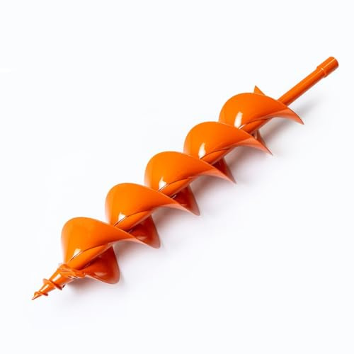 Weischer® Erdbohrer Ø 150 mm / 800 mm Länge I Pfahlbohrer Brunnenbohrer Erdlochbohrer Gartenbohrer I Doppelwendel - Spindel für effektiven Aushub I robuste Bohrspitze