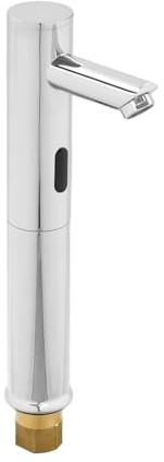 Robinet Infrarouge,Mitigeur Lavabo Sans Contact, Robinet Capteur Automatique Chromé Design Cylindrique Moderne, Mains Libres Hygiénique pour Salle de Bain Cuisine, Économie d'Eau, Hauteur 26,5cm