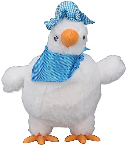 Solinder Elektrisches Plüsch-Hühnerspielzeug, Niedliches Tanzendes Musik-Kuscheltier-Huhn für, Kurzes Plüschmaterial (30cm)
