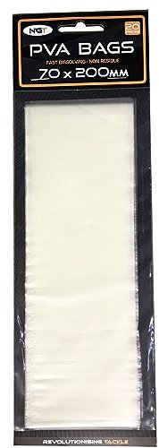 NGT PVA Schnell Löslich Karpfen Taschen Nicht Rückstand Alle Typen Größen für Angel - 70 x 200mm