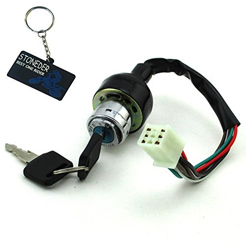 Stoneder - Interruttore a tre posizioni on/lock/off per motocicli e quad ATV