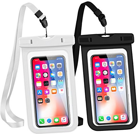 LENPOW Universal Waterproof Case, IPX8 water proof phone Pouch Underwater Cellphone Dry Bag With Neck Strap for iPhone X 8 7 6 6s Plus 5s Samsung Galaxy S9 S8 Edge Note Google Pixel LG HTC Sony MOTO