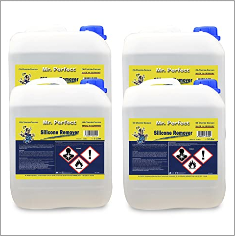 Mr. Perfect® Silicone Remover, décapant silicone, Dégraissant au silicone pour l'élimination - 4 x 5 Litres