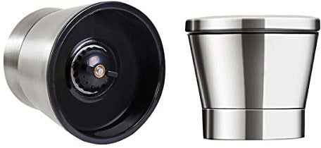 Stainless Steel Pepper Mill Shaker and Salt Grinders，Mill Salt & Pepper Lid - Easy To Use and Adjustable Salt and Pepper，Stainless Steel Grinder Top