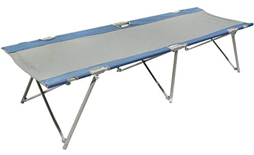 Homecall Camping-Klappbett - (Grau/Blau)