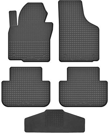 Fußmatten Vorne, Hinten + Tunnel für VW Caddy Life/Combi/Van ab 2003 Gummi Gumimatten