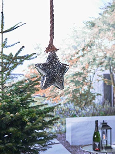 Luxform Battery Operated Hemp Rope Hanging Light with Star IP44 Rated