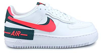 Nike Pico 4 (PSV) Unisex Children's Trainers, White Dk Teal Green Solar Red White White, 7