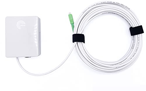 Elfcam® - 15m Glasfaser-Kabel SC/APC auf SC/APC Stecker mit Glasfaser-Abschlusspunkt (G-BOX Abschlusspunkt) FTTx, LWL Simple Singlemode 9/125μm OS2 4,0mm Patchkabel (15M)