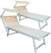 ZIK Set 2 Lettini in Alluminio a Sdraio Prendisole Pieghevoli, da Giardino con Tettuccio e Cuscino Rimovibile, Schienale Regolabile – 189x58x36 cm (2x Tortora)