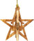 SIKORA BS-OH Baumschmuck Olivenholz Anhänger aus Bethlehem - 28 Modelle wählbar, Olivenholz:No.1 3D-Stern Krippenmotiv H ca 6.5cm