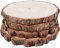 Natürliche runde Scheiben, rustikale Holzscheiben, 4 Stück, 22.9,25.4 cm, unlackiertes Holz-Set, Kreise, Basteln, Kunst und Hochzeit, Weihnachtsschmuck