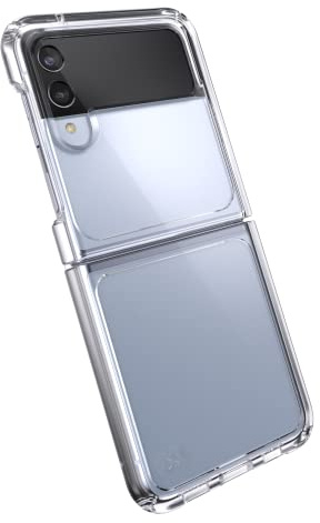 Speck Products Presidio Perfect Flip Samsung Galaxy Z Flip4 5G Case, Foldable Clear/Clear