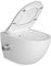 Swiss Aqua Technologies | WC Japonais Sans Bride avec Bidet Thermostatique | Abattant Softclose | 57,5 x 36,5 x 40 cm | Installation Facile