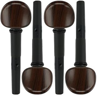 Wittner 272111S04P, Set mit 4 Cello Feinstimmwirbeln, für 4/4-7/8 Cello, Ø 12,5/1:25, Palisanderfarben, 4er Pack, Made in Germany