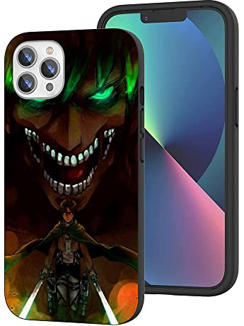 WANGQINHAI Kompatibel mit iPhone 12 Hülle iPhone 12 Pro Hülle, Anime Cool Manga TPU Fallschutz Stoßdämpfende Kratzfeste Handyhülle Cover (Anime-Attack-on-Titan-Comic-3)