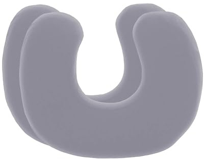 Third of Life Kissenbezug Hellgrau Doppelpack für RONDAR Nackenhörnchen | Mako-Baumwolle (Double Jersey), Bügelfrei & trocknergeeignet, Kissenhüllen 2er Set mit Reißverschluss, Oeko-Tex zertifiziert