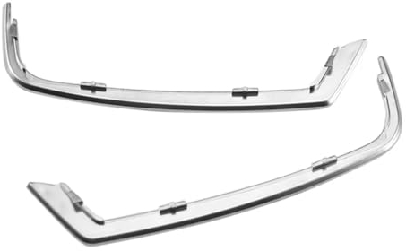 2 Stück Vordertür-Lautsprecher-Abdeckungs-Lücke, silberfarbene dekorative Zierleiste, Auto-Hochtöner-Lücken-Stecker-Verkleidung, kompatibel mit BMW 5er F10 2011–2013 Zubehör