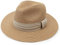 DRESHOW Damen Panama Hut Fedora Strand Sonnenhut Breiter Rand Stroh Aufrollen Hut UPF 50+