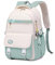 IvyH Schulrucksack Teenager Rucksack Mädchen Jungen, Lässige Daypack groß Wasserdicht für Mädchen 3-9. klasse Schulranzen für die Oberstufe College Reiserucksack, Grün